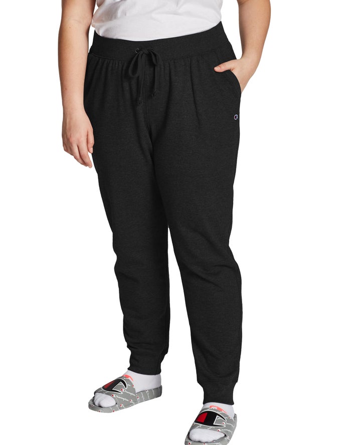 Champion Joggingbroek Dames - Zwart - Plus Powerblend Fleece ( 145863-DNY )